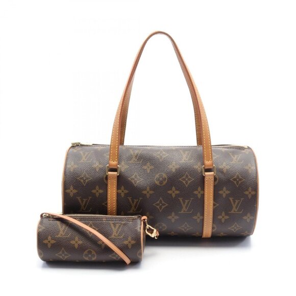 Auth LOUIS VUITTON Papillon 30 Handbag M51385 Monogram canvas Brown - Picture 1 of 7